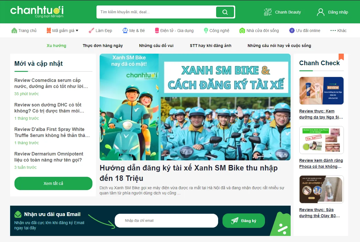 Chanh tươi là trang web chuyên cung cấp các bài đánh giá sản phẩm