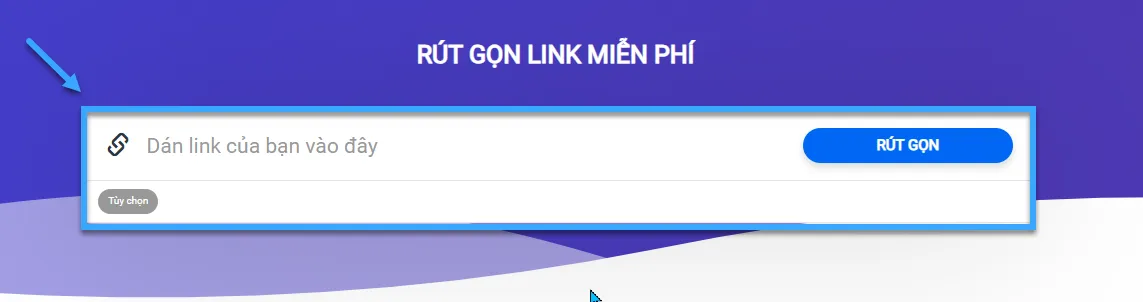 Rút gọn link bằng Bom.so