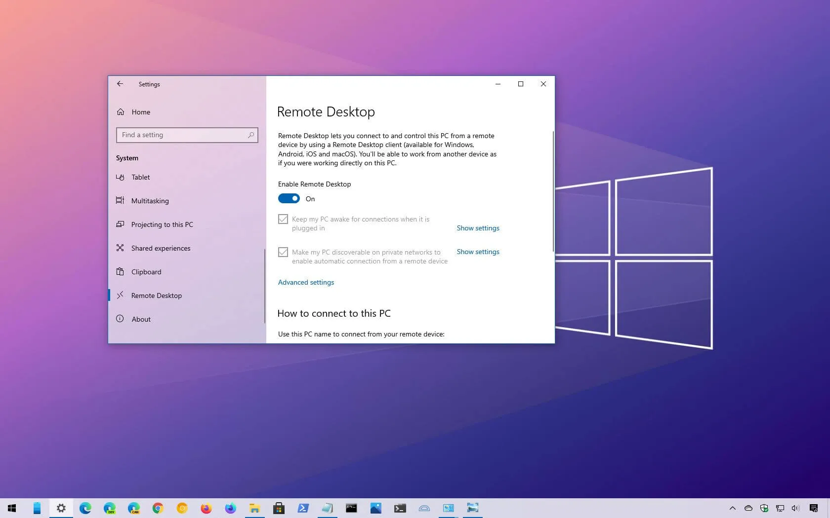 Remote Desktop (Windows)