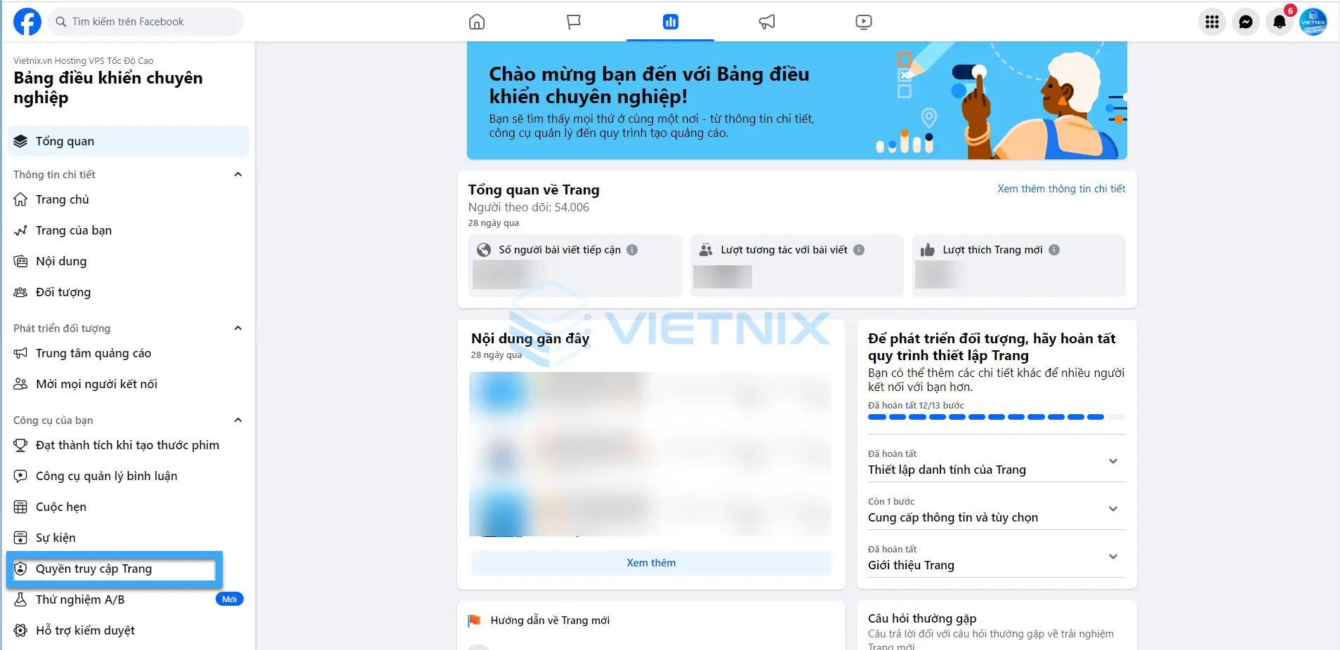 Bảo mật fanpage với nhiều quản trị viên