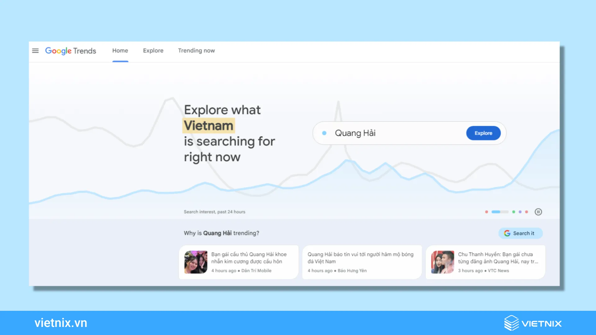 Google Trends luôn bắt kịp xu hướng thịnh hành