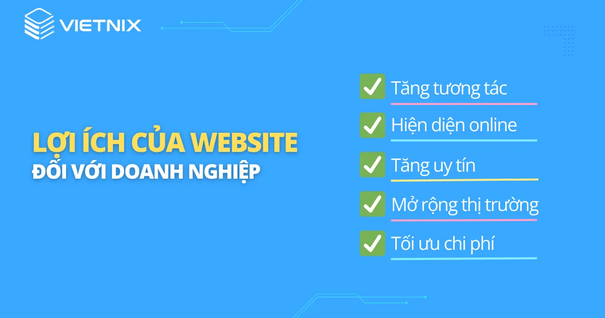 Lợi ích website đối với doanh nghiệp doanh nghiệp