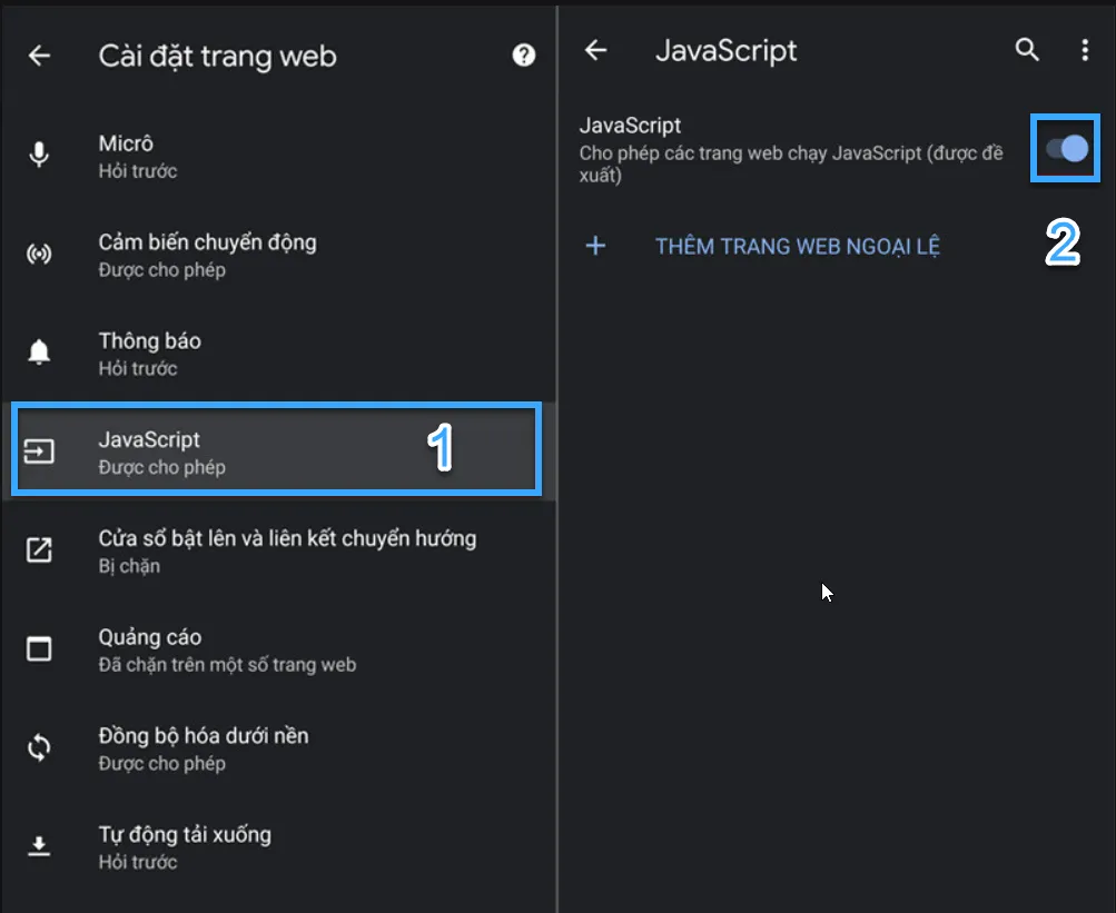 JavaScript là gì? Tổng quan về ngôn ngữ lập trình phổ biến nhất hiện nay 65 Tìm và bật JavaScript