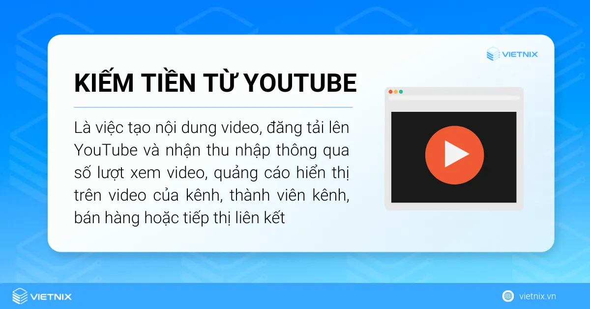 Tìm hiểu kiếm tiền từ Youtube