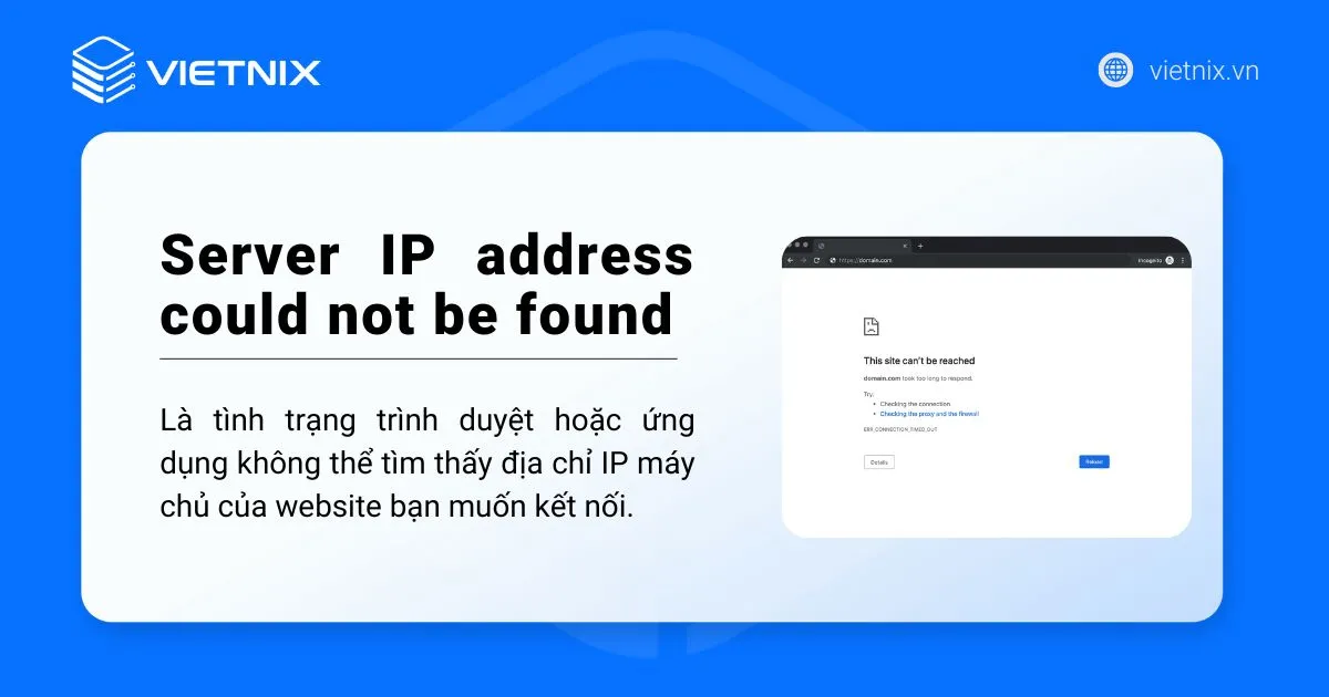 12 cách sửa lỗi Server IP address could not be found nhanh nhất 23 Khái niệm lỗi Server IP address could not be found
