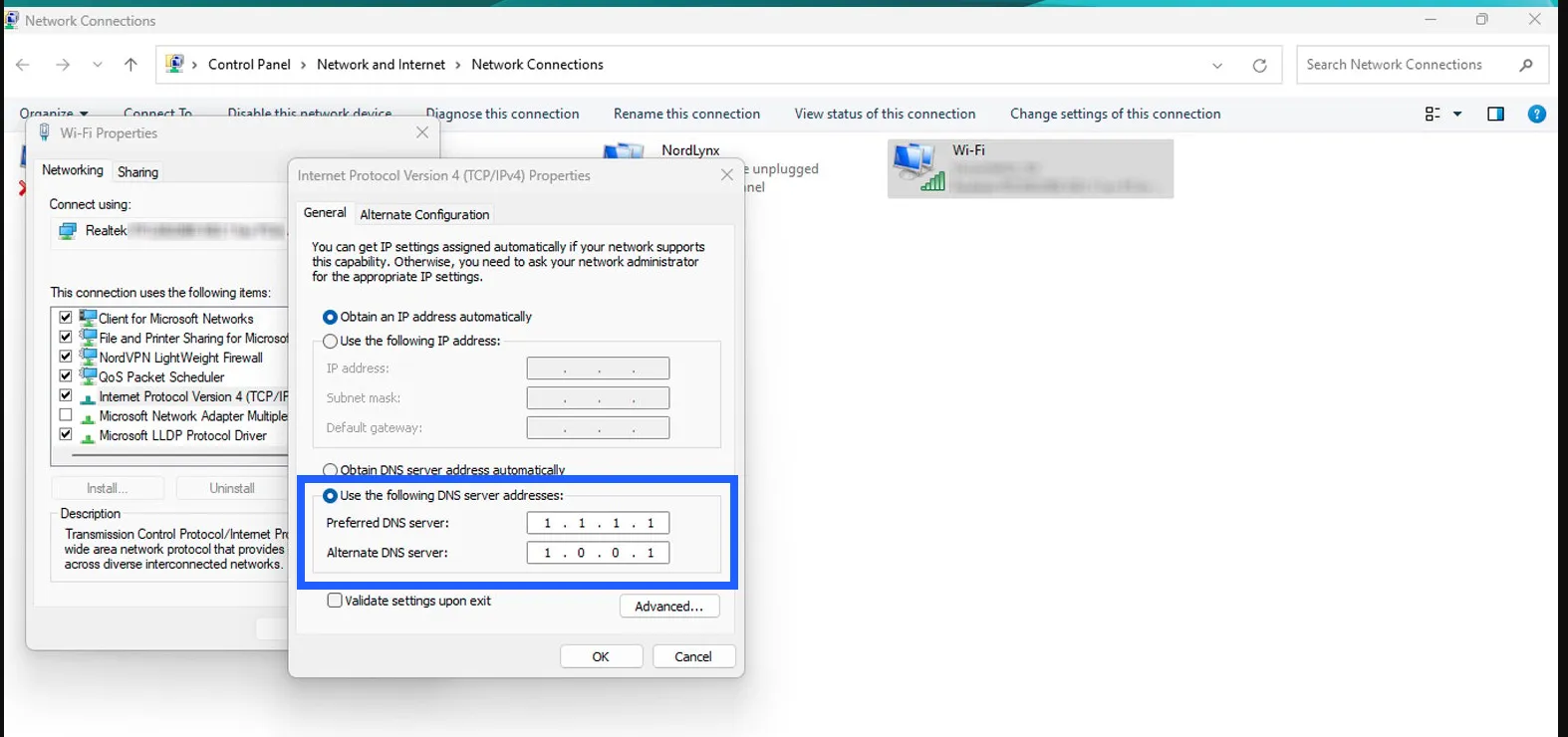 12 cách sửa lỗi Server IP address could not be found nhanh nhất 37 Thay đổi DNS server Google