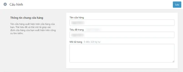 Hướng dẫn 6 bước tối ưu SEO Haravan đạt top 1 Google nhanh chóng 18 Nhập thông tin và nhấn Lưu