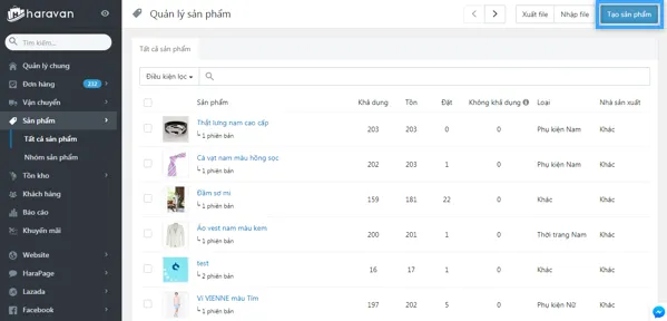 Hướng dẫn 6 bước tối ưu SEO Haravan đạt top 1 Google nhanh chóng 20 Tạo sản phẩm