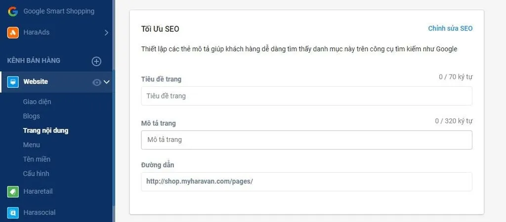 Hướng dẫn 6 bước tối ưu SEO Haravan đạt top 1 Google nhanh chóng 21 Tối ưu SEO