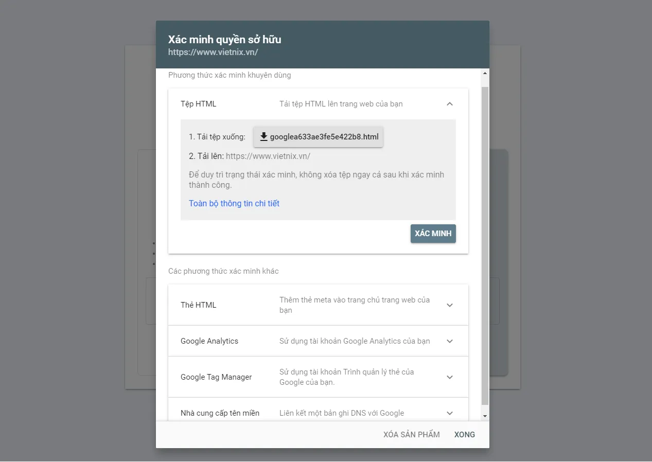 Hướng dẫn 6 bước tối ưu SEO Haravan đạt top 1 Google nhanh chóng 24 Xác thực website