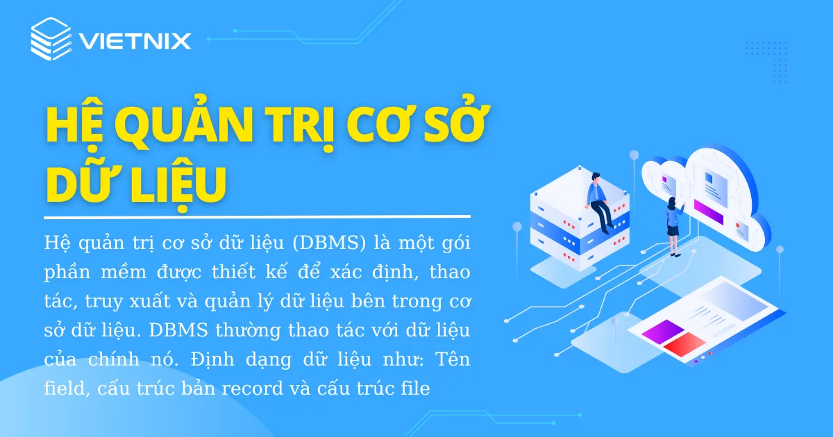 Hệ quản trị cơ sở dữ liệu trong tiếng Anh là Database Management System, viết tắt là DBMS