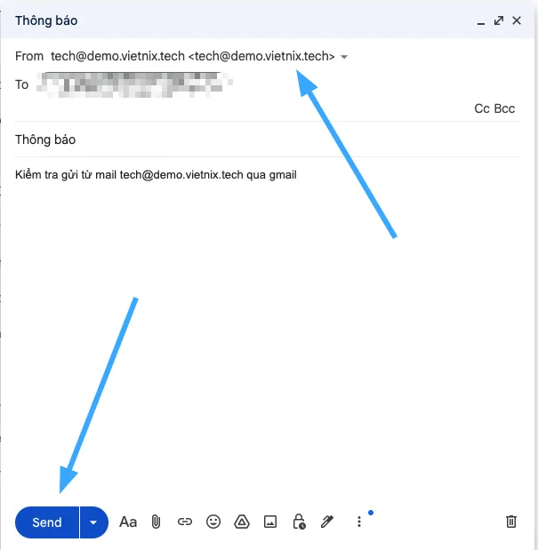 Cách đăng nhập mail công ty và Email Hosting vào Gmail và Outlook đơn giản 63 Gửi mail qua mail khác