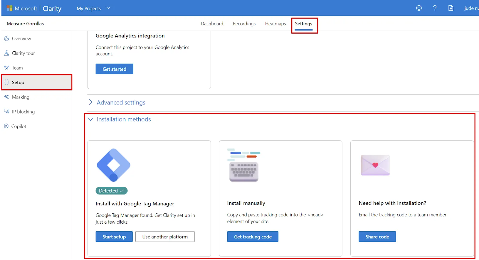 Microsoft Clarity: Cách sử dụng tool phân tích cho SEOer 153 Cấu hình và tích hợp Microsoft Clarity vào website
