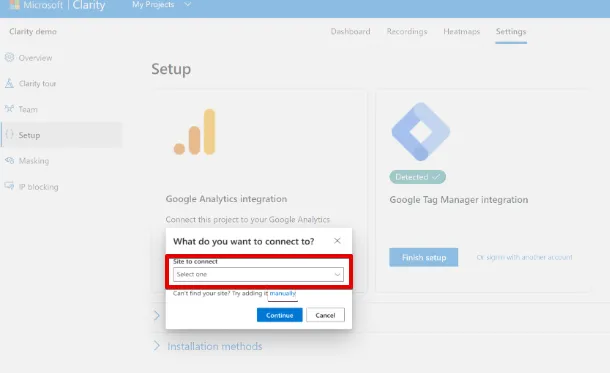 Microsoft Clarity: Cách sử dụng tool phân tích cho SEOer 148 Chọn GA4