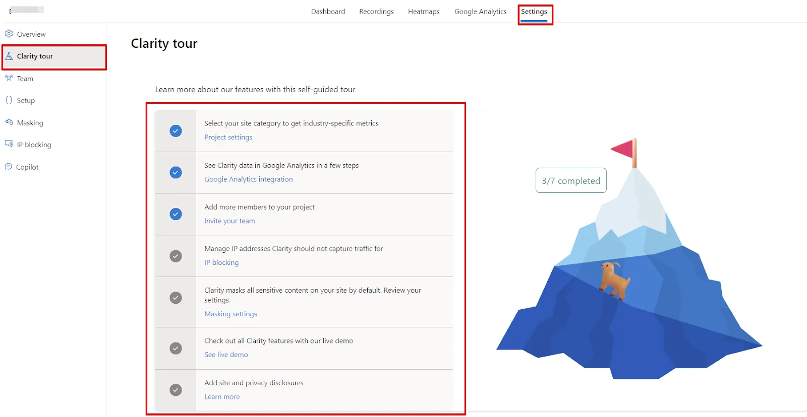 Microsoft Clarity: Cách sử dụng tool phân tích cho SEOer 145 Clarity Tour
