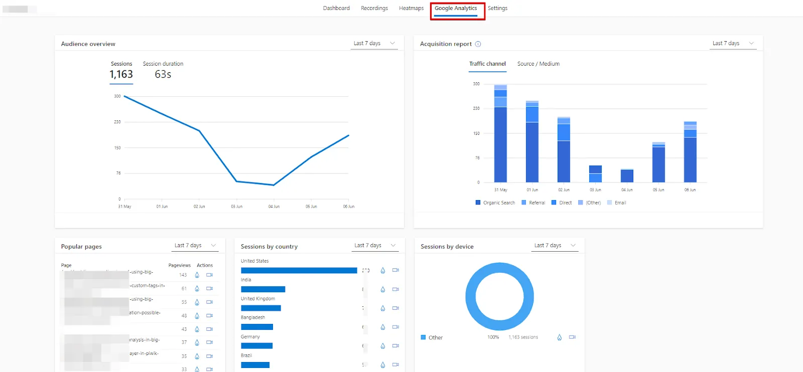 Microsoft Clarity: Cách sử dụng tool phân tích cho SEOer 122 Đồng bộ công cụ với Microsoft Clarity