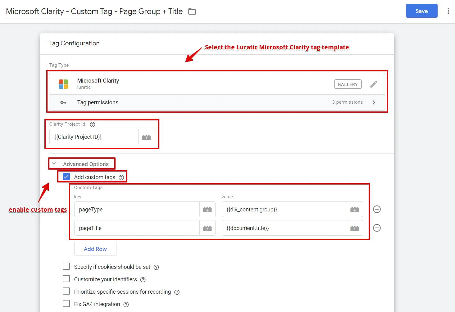 Microsoft Clarity: Cách sử dụng tool phân tích cho SEOer 194 Sử dụng custom tag