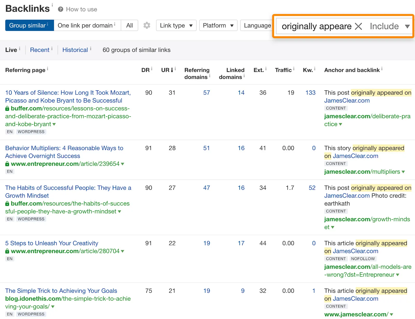 Tổng quan về Content Syndication. Vai trò của Content Syndication trong SEO 21 Sử dụng Site Explorer của Ahrefs