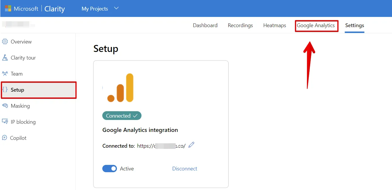Microsoft Clarity: Cách sử dụng tool phân tích cho SEOer 149 Tích hợp thành công GA4 vào Microsoft Clarity