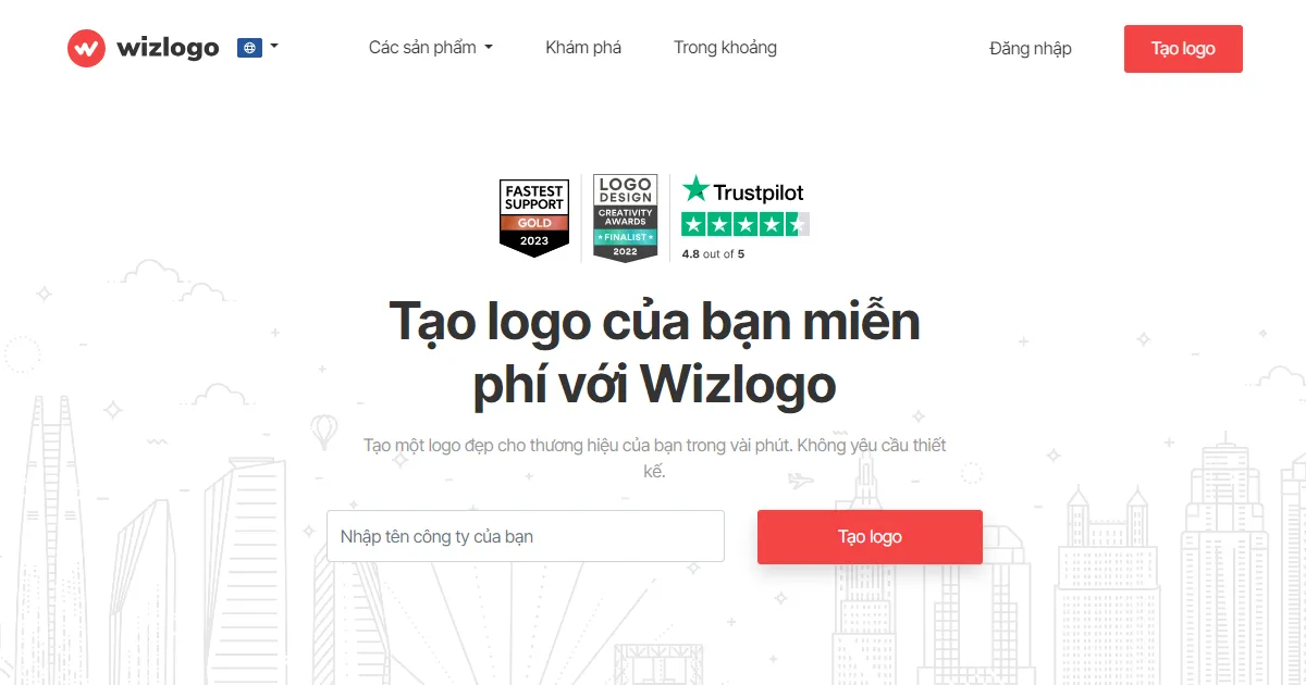 Wizlogo - Website tạo logo miễn phí