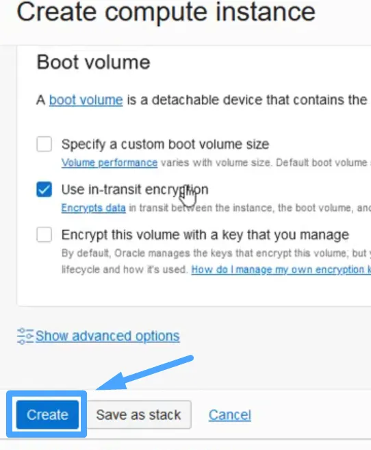 Create compute instance