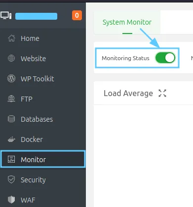 2 bước bật System Monitor trên aaPanel đơn giản và nhanh chóng 19 Bật System Monitor trên aaPanel