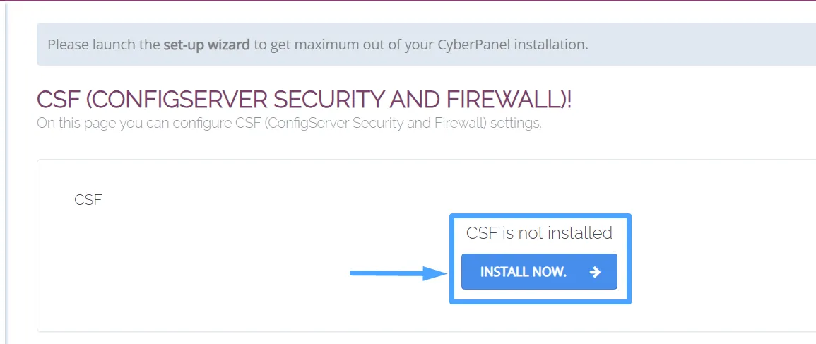 2 bước cài đặt và sử dụng CSF trên CyberPanel 18 Cài CSF