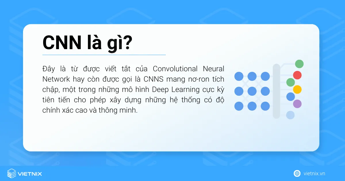 CNN là mô hình Deep Learning cho phép xây dựng hệ thống có độ chính xác cao