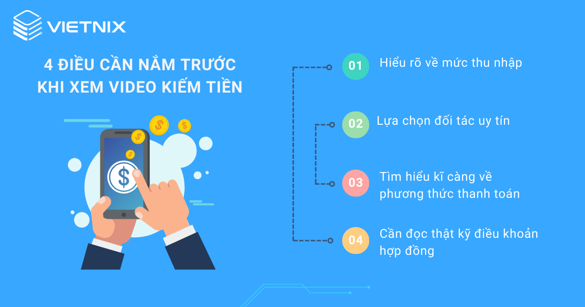 Nắm rõ về việc xem video kiếm tiền sẽ giúp ích nhiều cho bạn khi bắt đầu