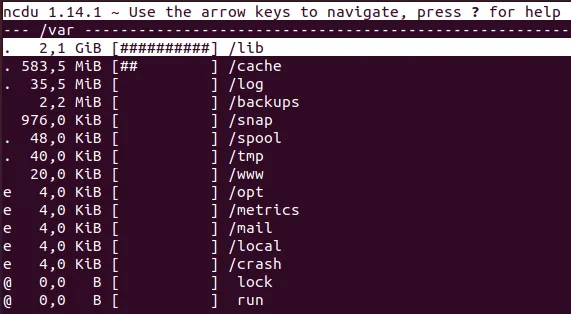 Tổng hợp ví dụ kiểm tra dung lượng thư mục trong Linux đơn giản, hữu ích 24 Xem nội dung kích thước dung lượng bằng cách chuyển đường dẫn đến thư mục