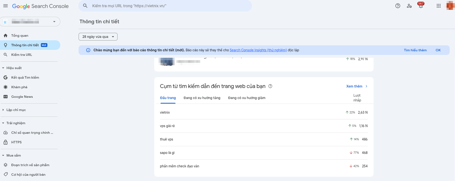 Top 15+ công cụ nghiên cứu từ khóa SEO miễn phí và trả phí chính xác, phổ biến hiện nay 269 Google Search Console