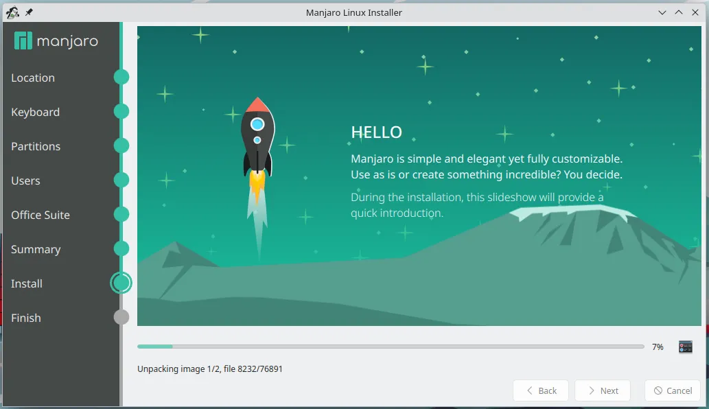 Hướng dẫn cài đặt Manjaro Linux cho PC 36 Thiết lập hoàn tất và tiến hành cài đặt