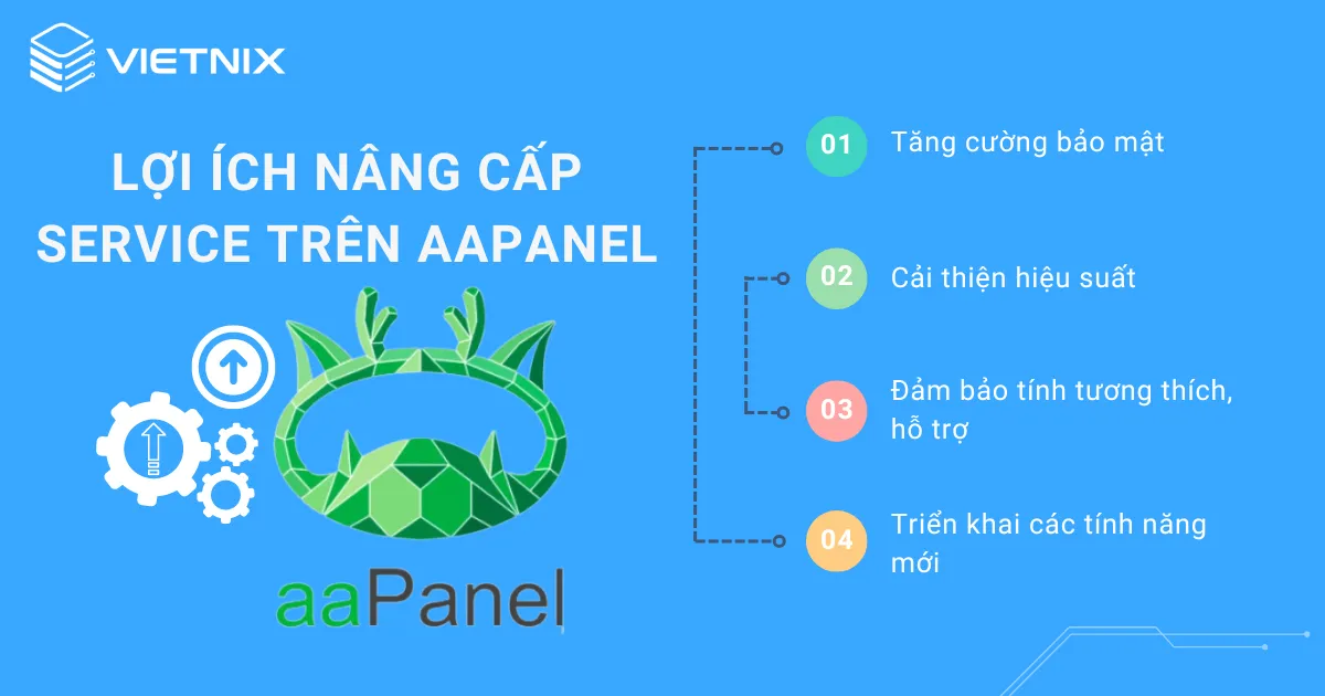 Lợi ích khi nâng cấp service trên aaPanel