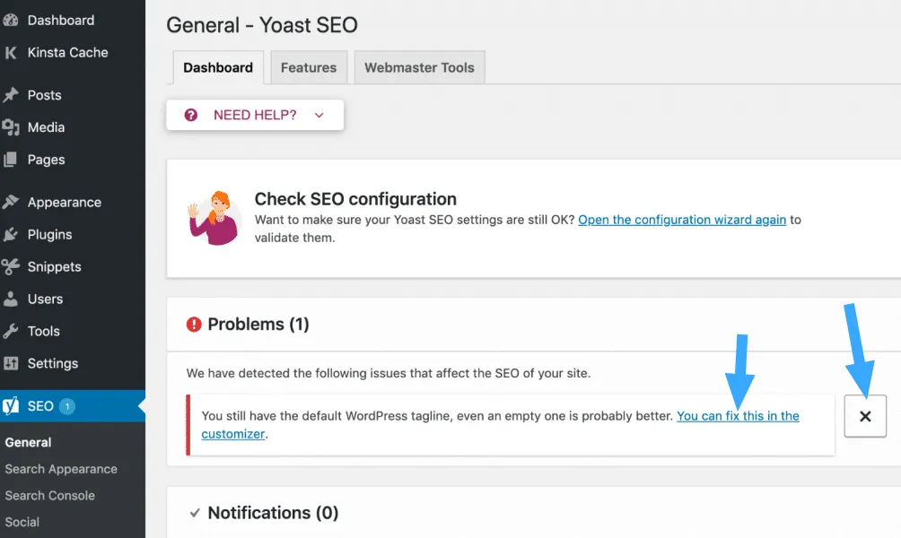 Yoast SEO là gì? Cách cài đặt và hướng dẫn sử dụng Yoast SEO cho người mới 71 Khám phá Dashboard trong Yoast SEO