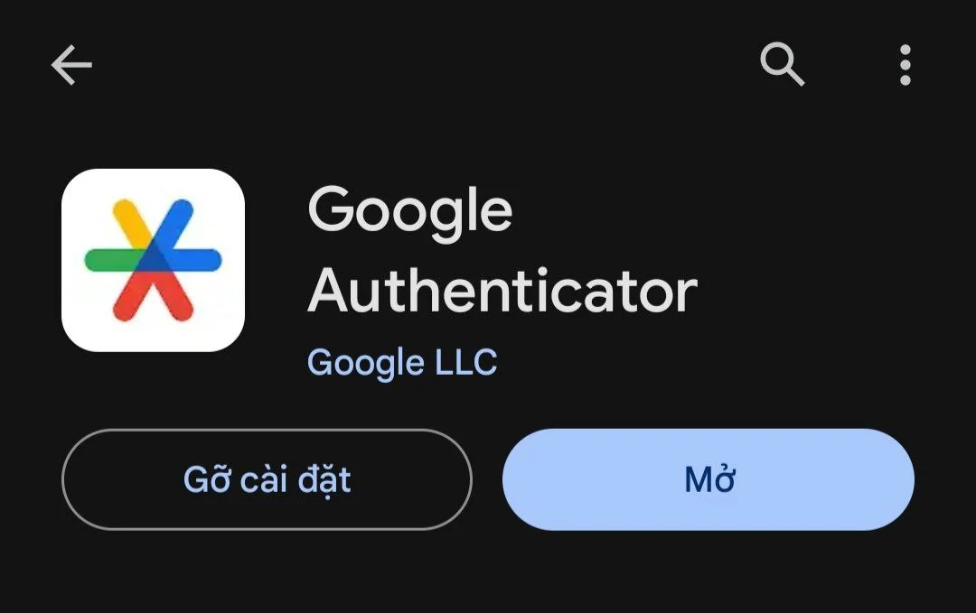 Cài đặt ứng dụng Google Authenticator trên CHPlay