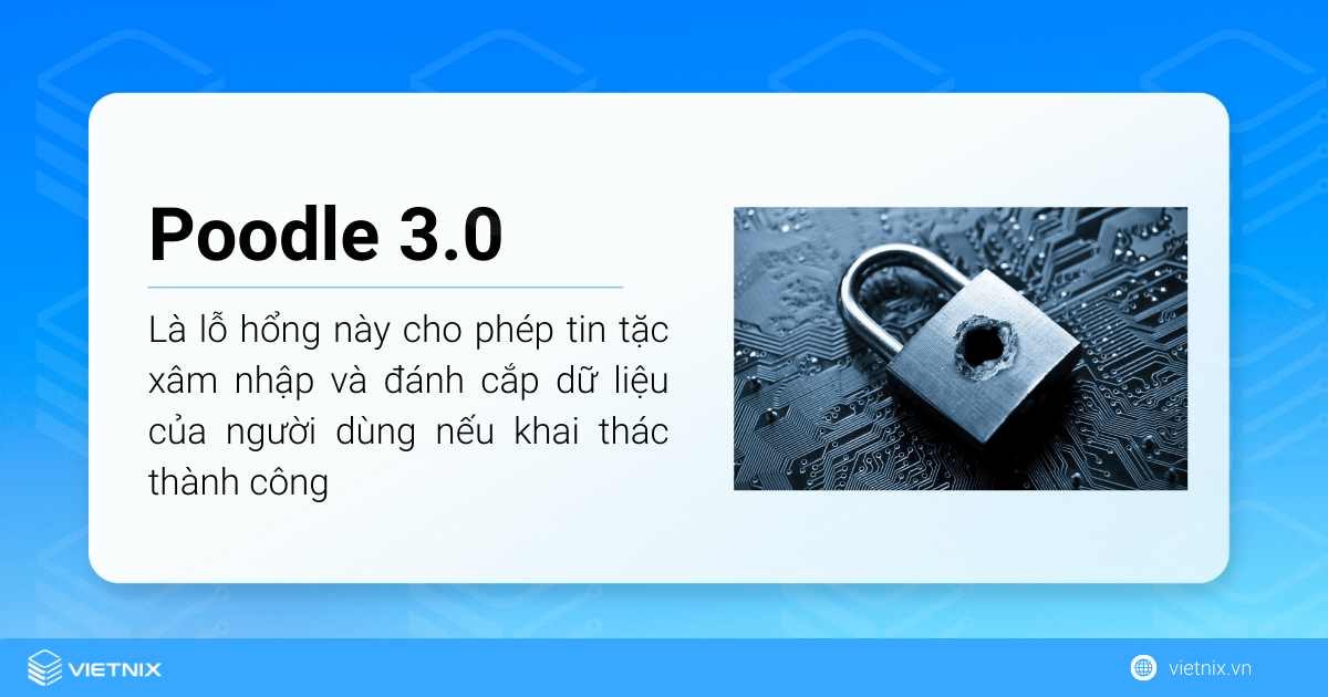 Lỗ hổng bảo mật trên giao thức SSL - Poodle 3.0