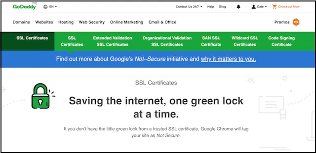 SSL Zero - Cài đặt SSL miễn phí với ZeroSSL an toàn 34 GoDaddy - SSL free 1 year