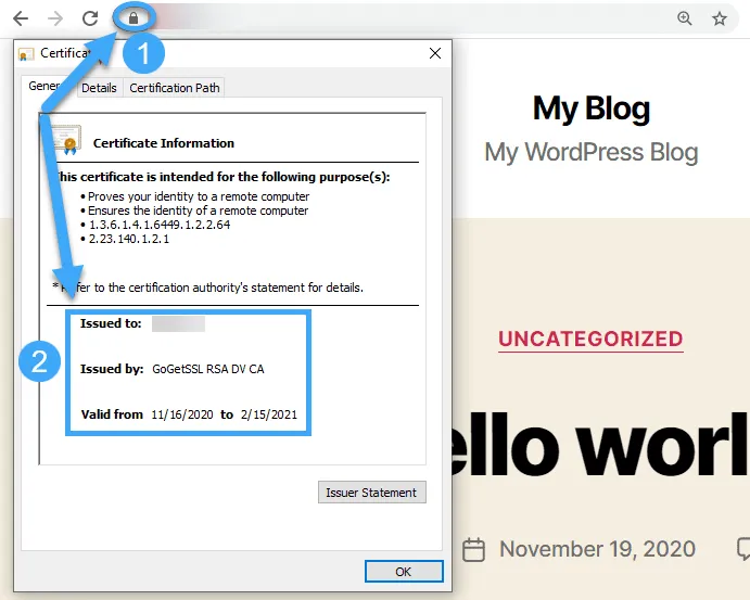 Goget SSL là gì? So sánh, ưu nhược điểm của Goget SSL 13 Kiểm tra chứng chỉ SSL sau khi hoàn tất cài đặt - Bằng trình duyệt