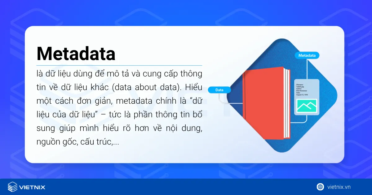 Metadata là gì? Phân loại, lợi ích và cách ứng dụng siêu dữ liệu trong thực tế 11 Metadata (Siêu dữ liệu)