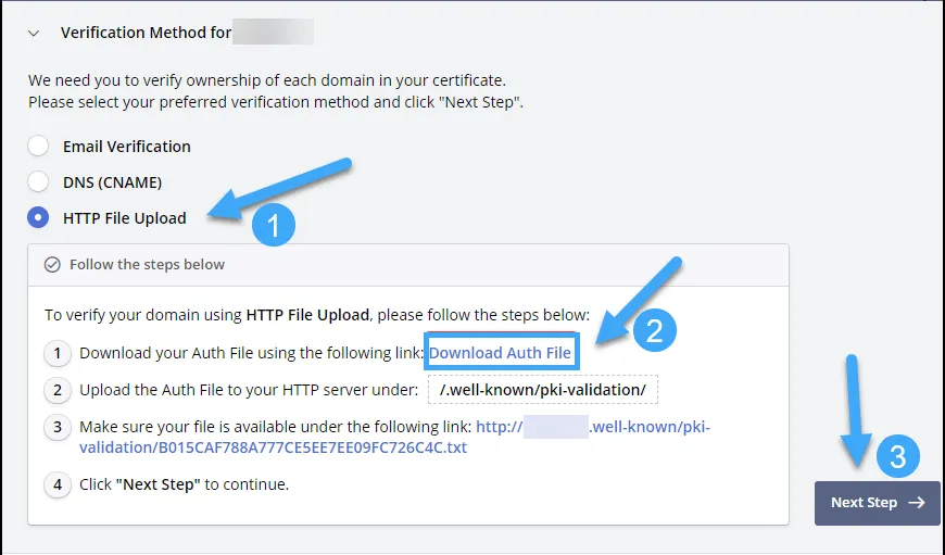 SSL Zero - Cài đặt SSL miễn phí với ZeroSSL an toàn 29 Xác thực qua File upload (nên dùng)