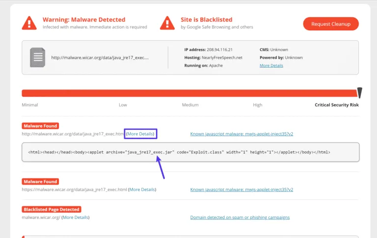 Cách sửa lỗi website bị cảnh báo chứa phần mềm độc hại 26 Sucuri SiteCheck