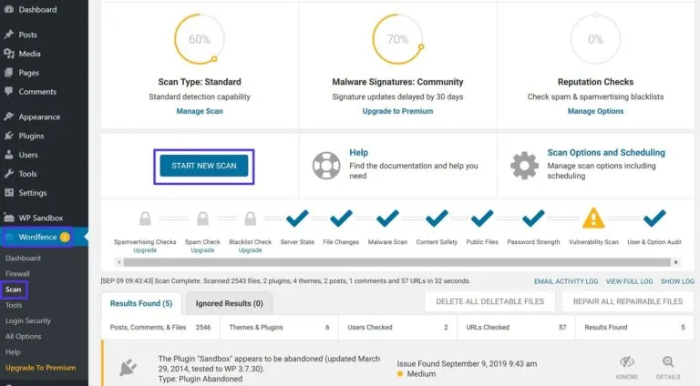 Cách sửa lỗi website bị cảnh báo chứa phần mềm độc hại 27 Plugin Wordfence
