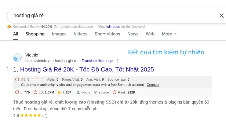 SERP là gì? Vai trò của Search Engine Result Page 27 Organic Search