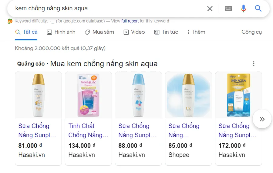 SERP là gì? Vai trò của Search Engine Result Page 37 Quảng cáo Google Shopping