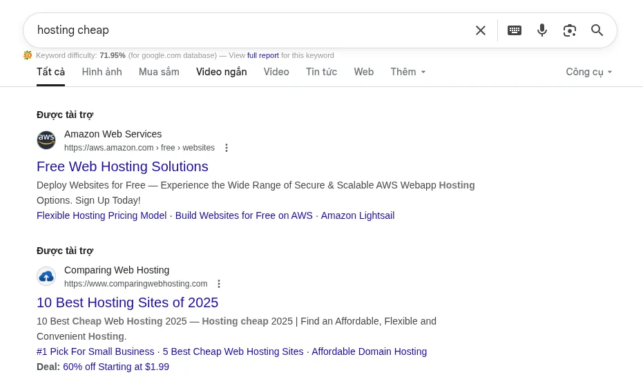 SERP là gì? Vai trò của Search Engine Result Page 28 Kết quả tìm kiếm trả phí
