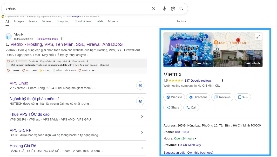 SERP là gì? Vai trò của Search Engine Result Page 30 Hiển thị Maps trên SERP