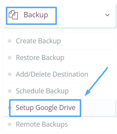 2 bước backup dữ liệu website trên CyberPanel lên GoogleDrive 16 Bắt đầu thiết lập sao lưu