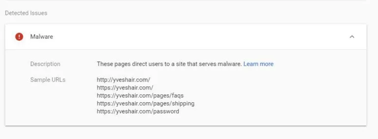 Cách sửa lỗi website bị cảnh báo chứa phần mềm độc hại 25 Google Search Console