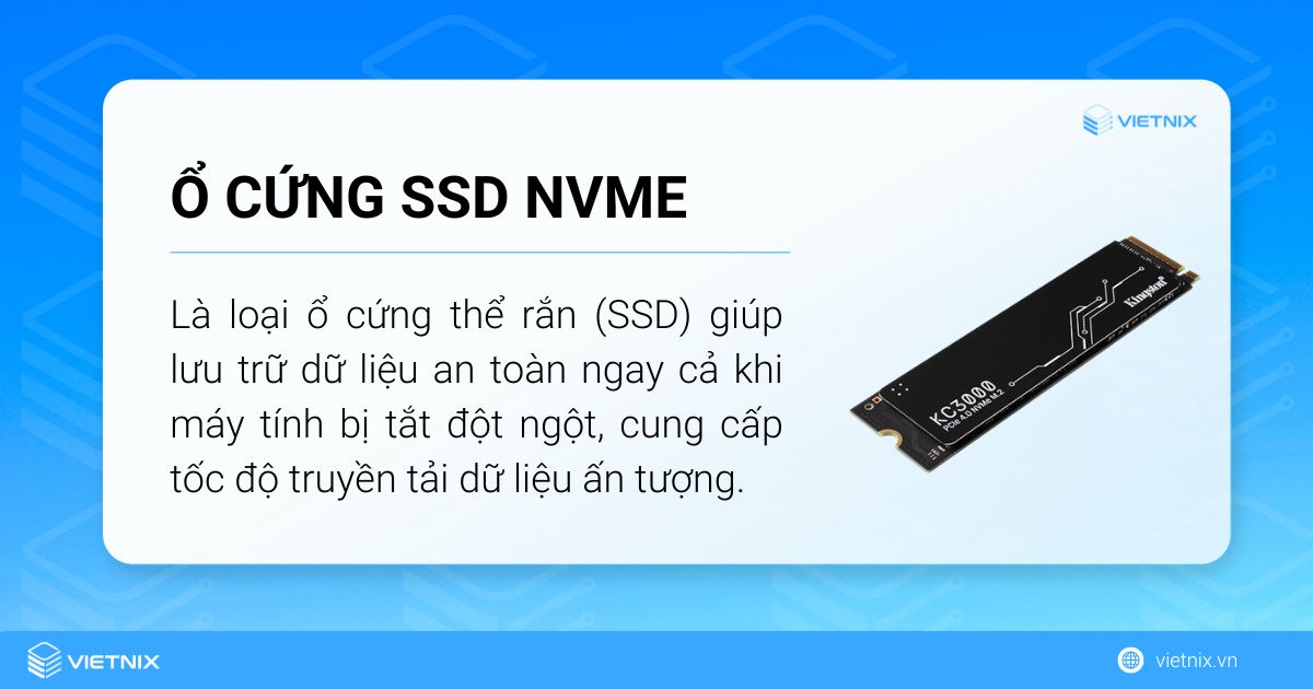 Ổ cứng SSD NVMe là bộ nhớ bất biến tốc độ cao