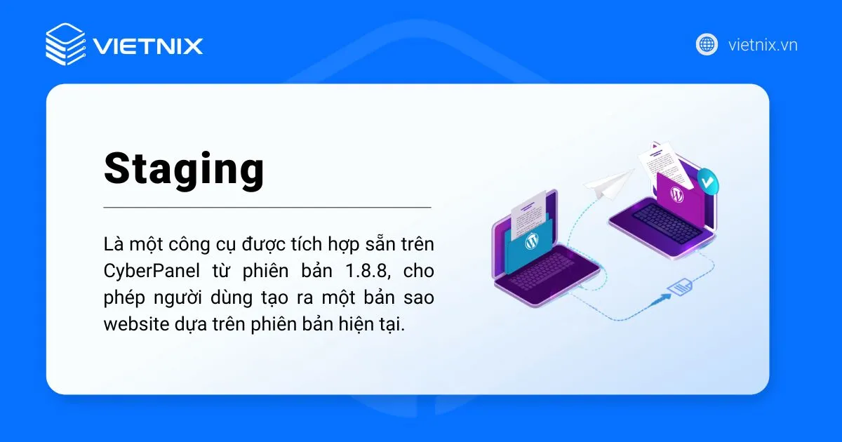 Hướng dẫn cách sử dụng WordPress Staging trên CyberPanel 22 WordPress Staging trên CyberPanel